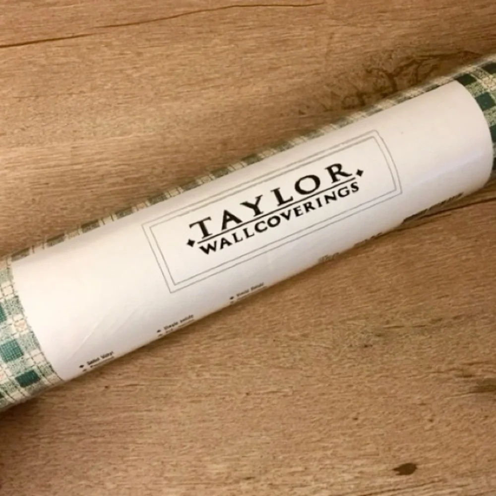 New Roll Of Plaid Design Vintage Wallpaper Taylor Wallcoverings Style 750-5046